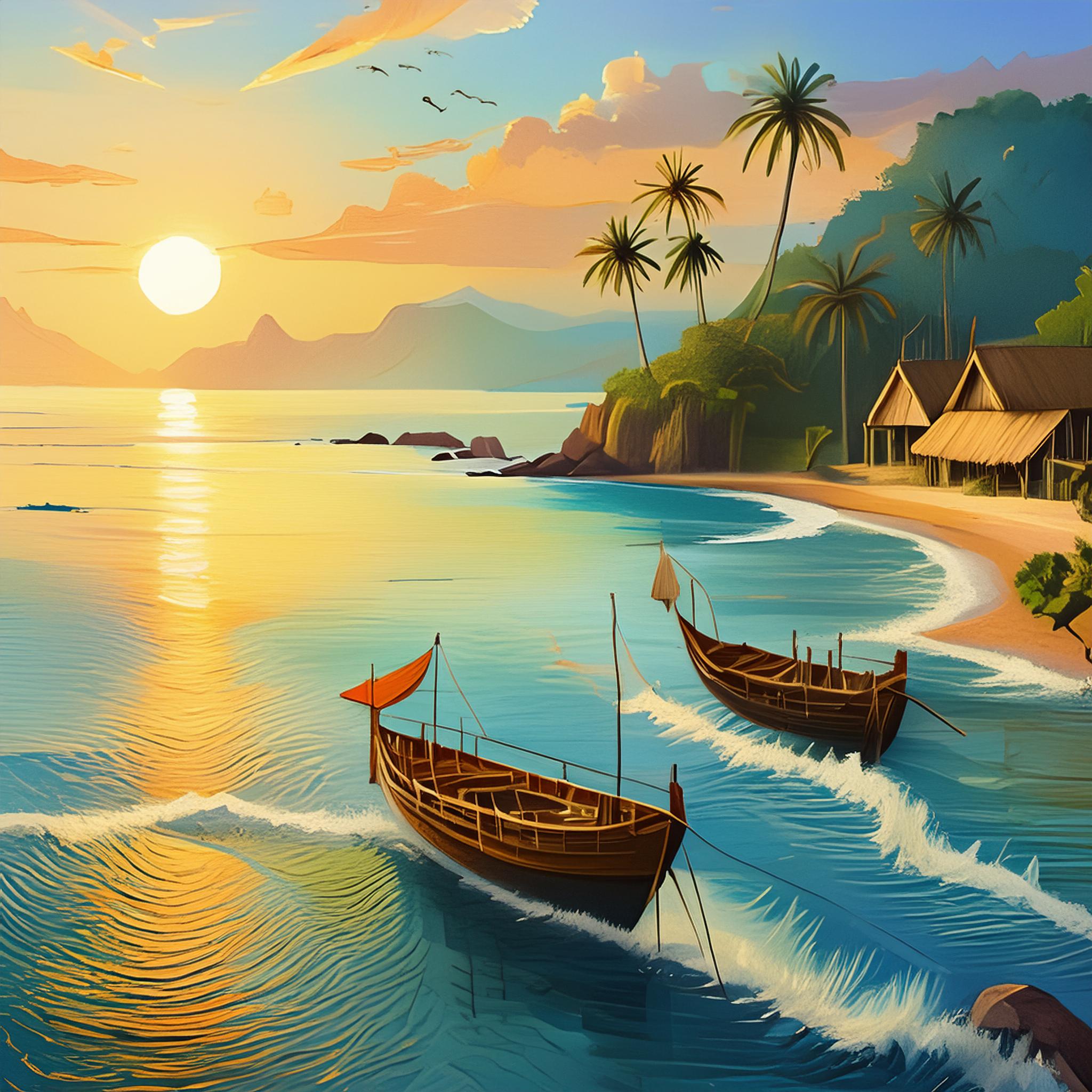 Ocean in the summer